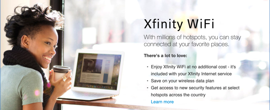 Free Xfinity Wifi banner